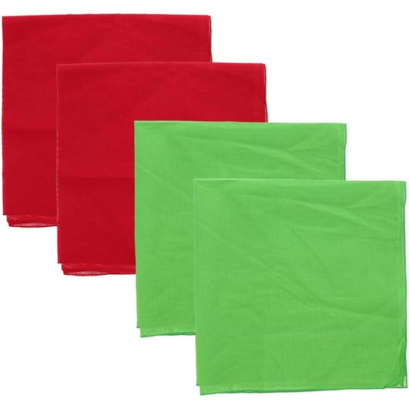 Motique Accessories Solid Color Bandana - Set of 4