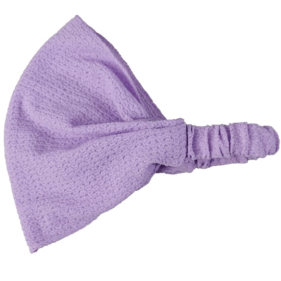 Motique Accessories Solid Headwrap with Delicate Design (Lavender, Medium)
