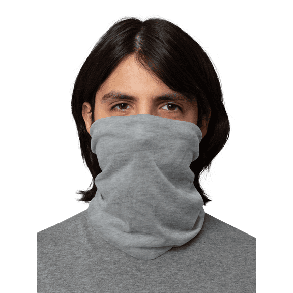 Motique Accessories Solid Seamless Tube Bandana Neck Gaiter for Adult Unisex - Light Grey