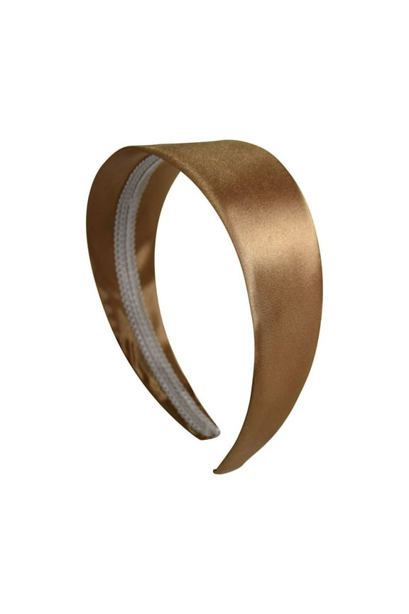 Tan 2 inch Wide Satin Headband