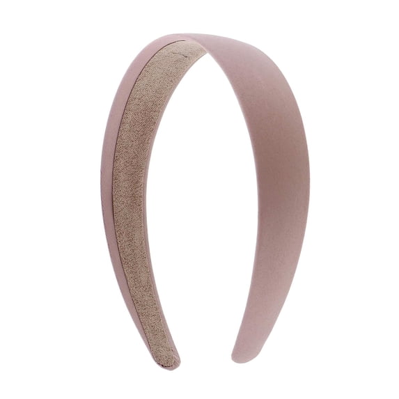 Motique Accessories Taupe 1 inch Satin Hard Headband