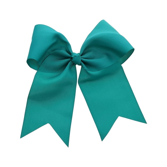 Motique Accessories Teal Green Jumbo Hair Bow Clip with Tails (Teal Green)