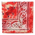 thumbnail image 1 of Motique Accessories Tie Dye Paisley Bandana-Large, 1 of 3