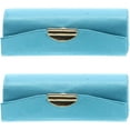 thumbnail image 1 of Motique Accessories Turquoise Solid Satin Ladies Lipstick Case With Mirror Holder Set of 2, 1 of 4