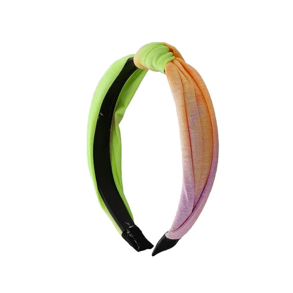 Motique Accessories Tye Dye Top Knot Headband for Adult Female and Girls - Bright Tie Dye