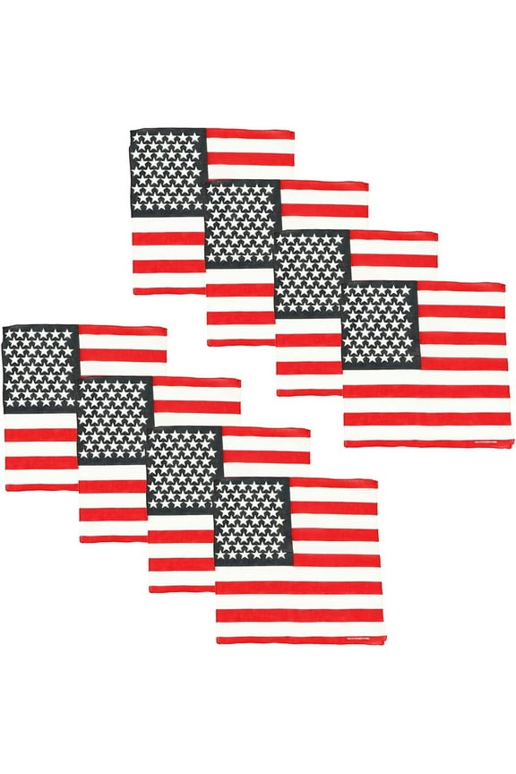 USA Stars and Stripes Bandana-Patriotic American Flag Bandana for Adult Unisex