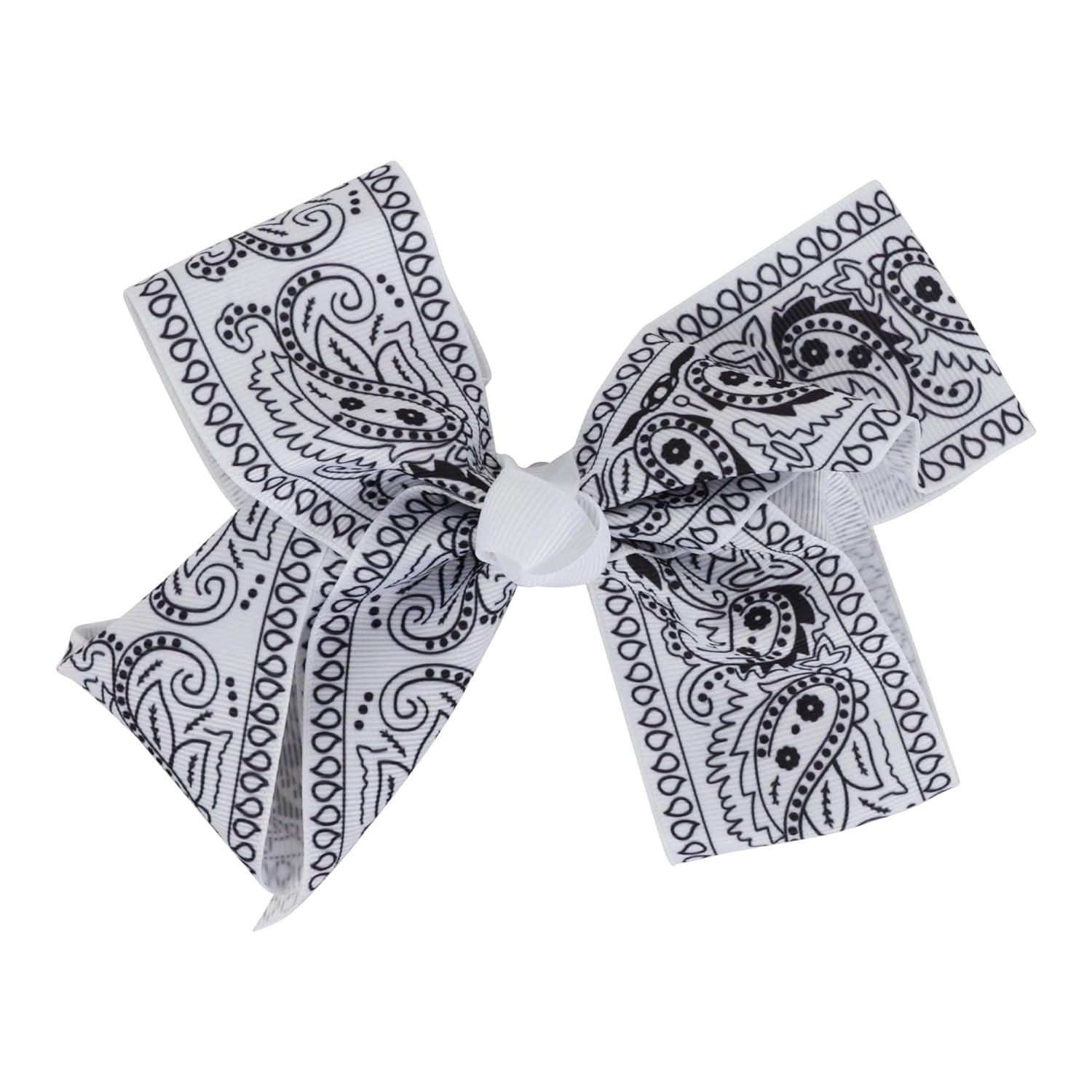 Motique Accessories Womens Hair Bow Clips Paisley Print  display picture 2