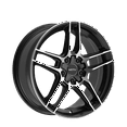 thumbnail image 1 of Motiv 18x7.5 5X4.50 434MB Matic Black Wheel Rim, 1 of 3