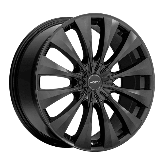 Motiv 436B 436B-2855740 20X8.5 5X4.50 / 5X120 (+40) MTV 436B (HB 74.1) Gloss Black Cast Aluminum