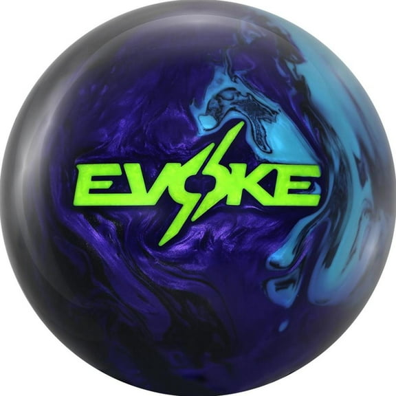 Motiv Evoke Hysteria Bowling Ball- Black/Purple/Sky Blue 12lbs