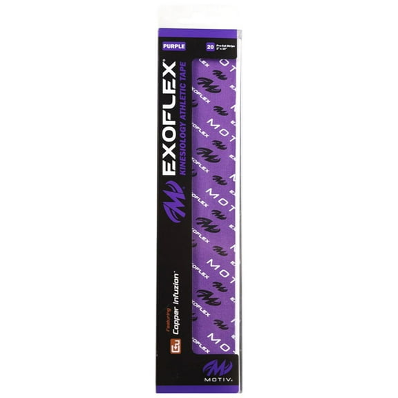 Motiv Exoflex Pre-Cut Kinesiology Athletic Tape - Purple