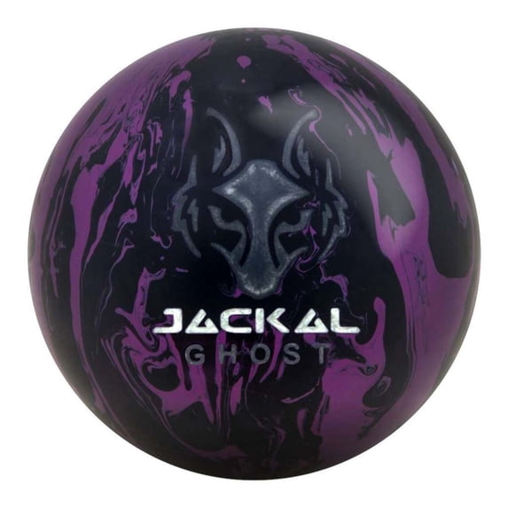 Motiv Jackal Ghost Bowling Ball- Black/Purple (14lbs)