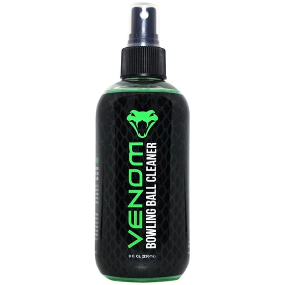 Motiv Venom Bowling Ball Cleaner 8oz, High-Performance Ball Cleaner, Removes Oil Dirt & Grime, Restores Tack for Strong Hook, Not USBC Approved