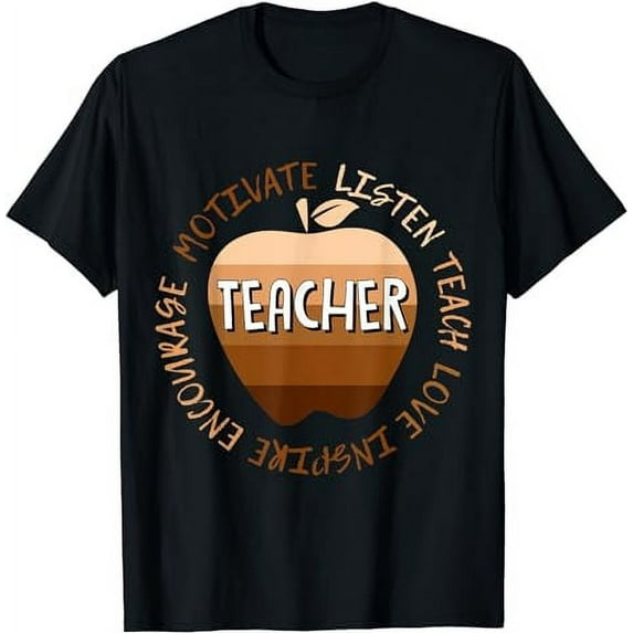 Motivate Teach Love Inspire Teacher Black History Month T-Shirt