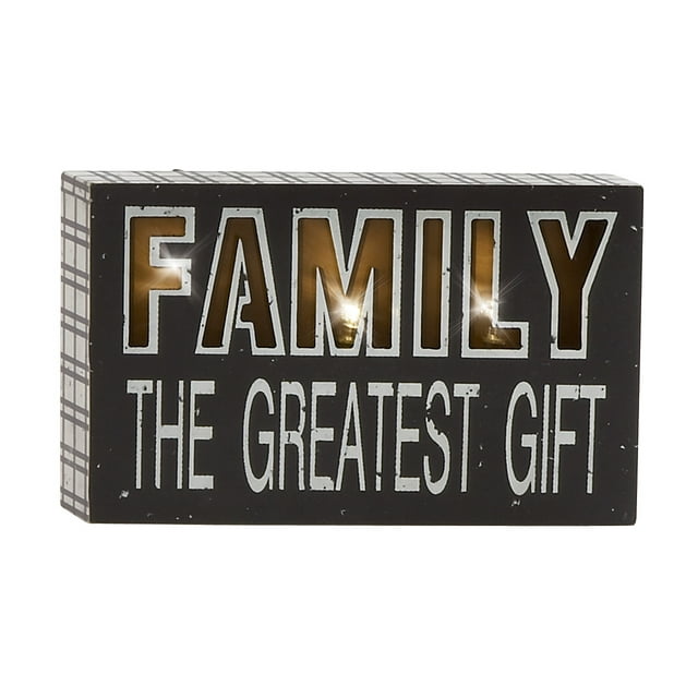 Motivating Wood Led Wall Sign 6"W, 10"H