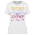 thumbnail image 1 of Motivation Change Your Thougts T-Shirt Women -Image by Shutterstock, Female Medium, 1 of 2