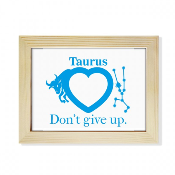 Motivation Constellation Love Taurus Desktop Photo Frame Picture Art Decoration Painting 6x8 inch