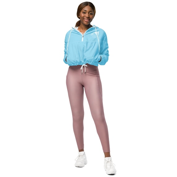 Motivation Over Everything Women’s cropped windbreaker