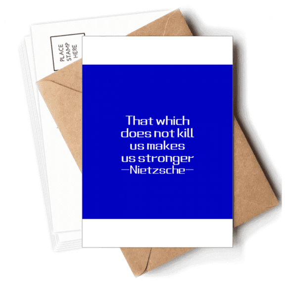 Motivation Quotes Strong Art Deco  Fashion Postcards Envelopes Blank Note Cards Mailing