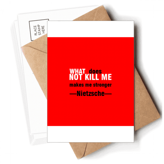 Motivation Quotes Strong Art Deco Fashion Postcards Envelopes Blank Note Cards Mailing