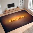 thumbnail image 1 of Motivation Rug Don't Give Up Rug,Encouragement Rug,Luck Card Rug,Gym Room Rug,Modern Home Decor,Trendy Rug, Neon Rug, 1 of 1