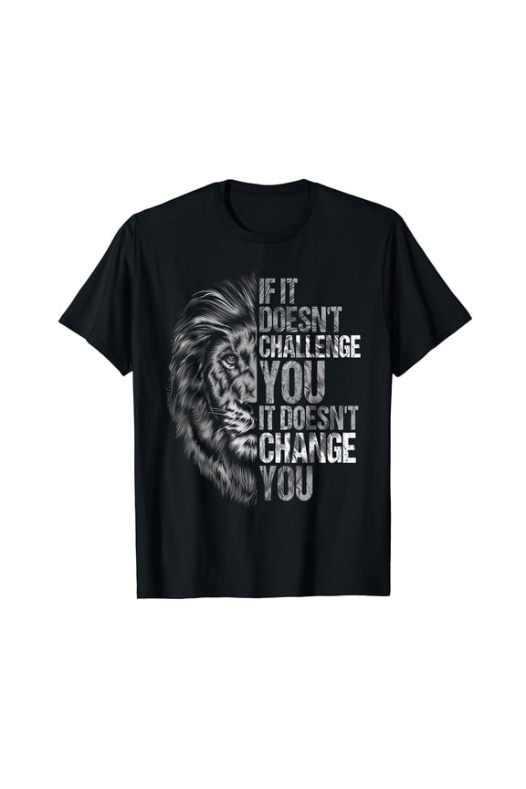 Motivation Workout And Gym Quotes Lion Mindset Training T-Shirt