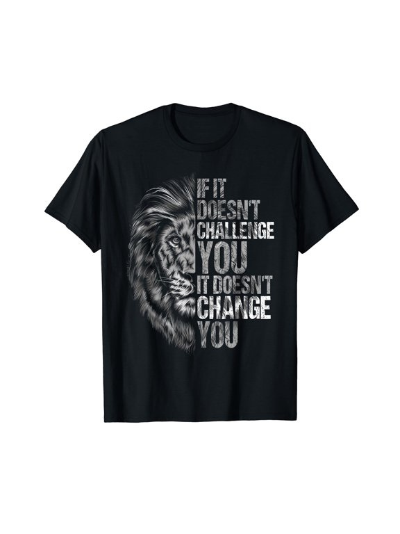 Motivation Workout And Gym Quotes Lion Mindset Training T-Shirt