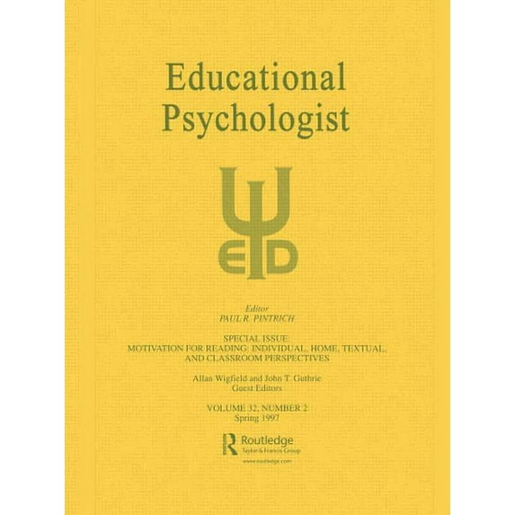Motivation for Reading: Individual, Home, Textual, and Classroom Perspectives: A Special Issue of educational Psychologi, (Paperback)