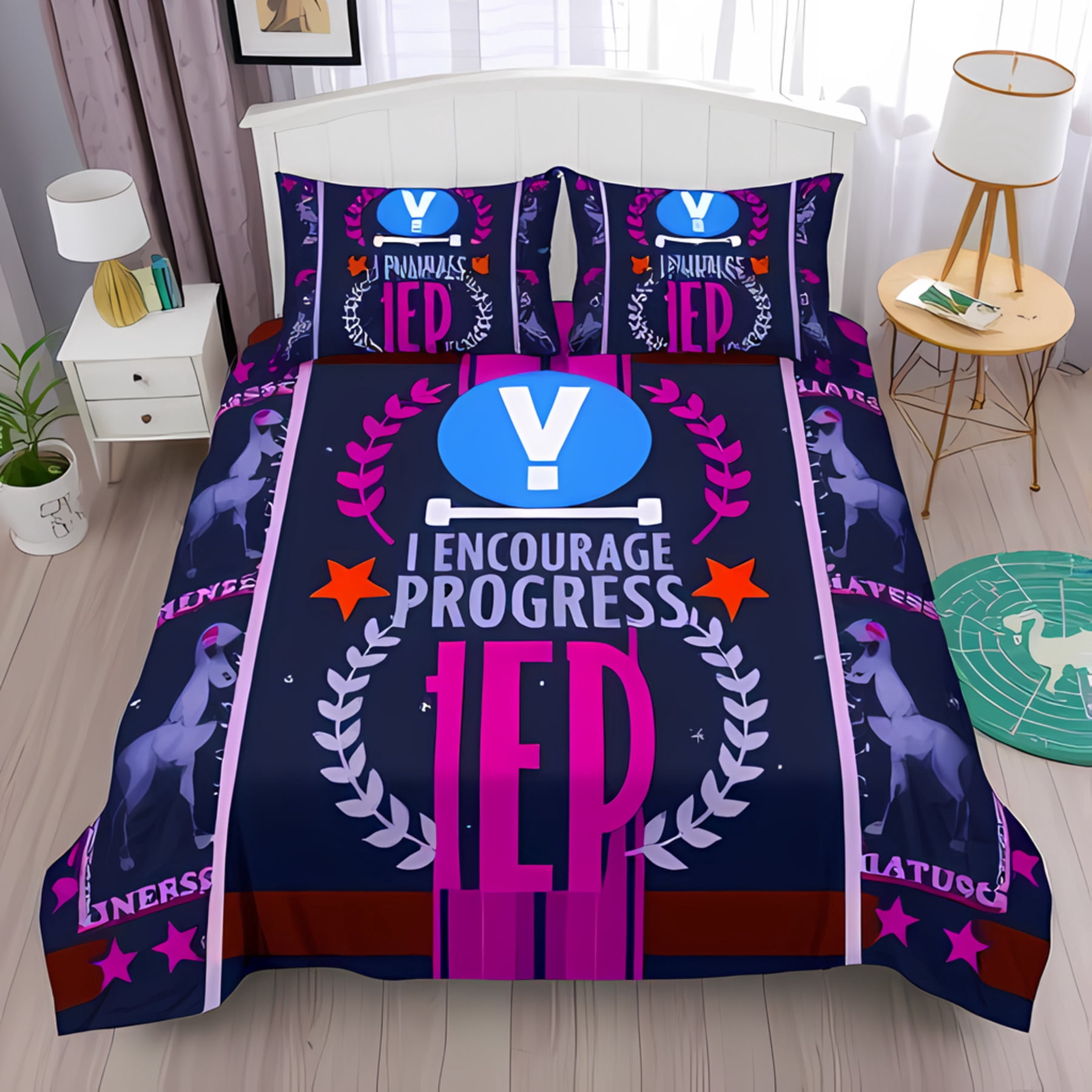 Motivational 3-Piece Duvet Cover Set - 