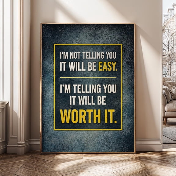 Motivational Art Success Quote Hard Work Quote Office Inspirational Gym Poster Unframed Paper Print
