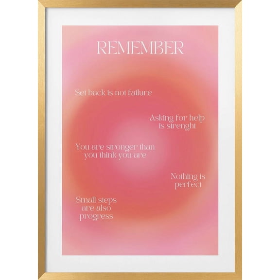 Motivational Aura Poster Framed Art Modern Wall Decor