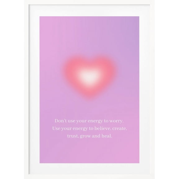 Motivational Aura Poster Framed Art Modern Wall Decor