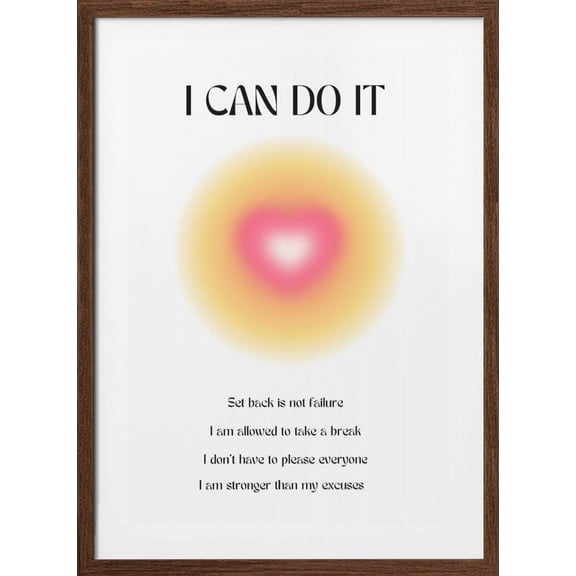 Motivational Aura Poster Framed Art Modern Wall Decor