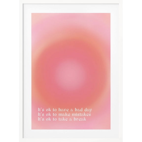 Motivational Aura Poster Framed Art Modern Wall Decor