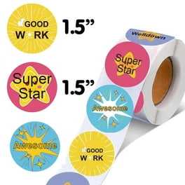 Silver Star Stickers for Kids Encouragement Well Done Encouraging