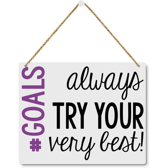 Motivational Classroom Back to School Wooden Sign - Math/History ...