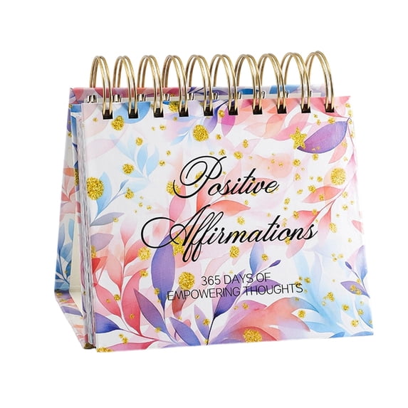 Motivational Desk Calendar, Standing Flip Perpetual Desk Calendar with Inspirational Quotes - Page a Day Positive Daily Affirmations - Desk Decor for Office/School Home, Desk Accessories B