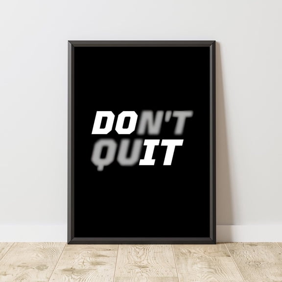Motivational Entrepreneur Poster with Office Gym Quote Decor Unframed Paper Print