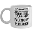 thumbnail image 1 of Fitness 11 oz Coffee Mug - Lapping Everybody White Ceramic Gift, 1 of 4