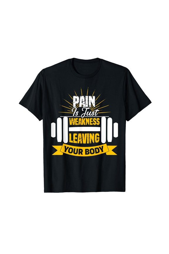 Motivational Funny Gym Workout Fitness T-Shirt for Bodybuilding Enthusiasts