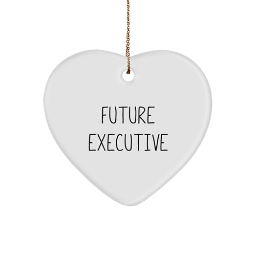 Motivational Future Executive Gifts from Past Leaders: Inspirational Heart Ornament for Executive Christmas Unique Gifts, Perfect Presents for Ambitious Professionals