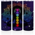 thumbnail image 1 of Motivational Gifts 20 oz Skinny Tumbler Stainless Steel Slim Insulated Tumblers Straight Water Bottle Coffee Mug Thermal Travel Cup with Lid, Yoga Christmas Birthday Spiritual Gifts for Women Girls, 1 of 7