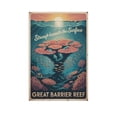 thumbnail image 1 of Motivational Great Barrier Reef Poster Retro Inspirational Vintage Travel Wall Art for Library Office Therapy Room Decor Canvas Poster, 1 of 8