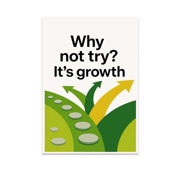 Motivational Growth Wall Art - Personal Development Enthusiast - 13x19 Poster Print