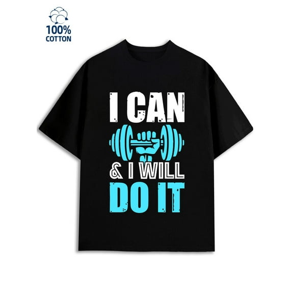 Motivational Gym Tee for men 180G 100% Cotton black Vintage Unisex Shirt Short Sleeve tshirts Trendy Unisex Shirt Cotton tshirts Trendy Unisex Shirt Printed tshirts Basic Unisex Shirt Graphic tshirts