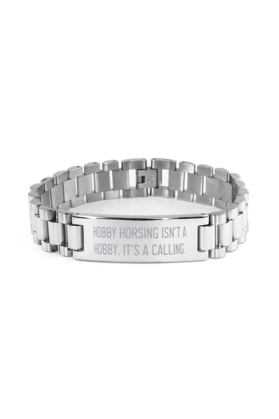Motivational Hobby Horsing Ladder Bracelet, Hobby Horsing Isn't a Hobby. It's, Present for Men Women, Best Gifts from Friends, Gift Ideas for him, Gift Ideas for her, Gift Ideas for Kids, Gift Ideas