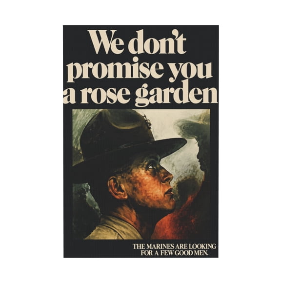 Motivational Marine Quote Canvas Wall Art For Office 12*18in