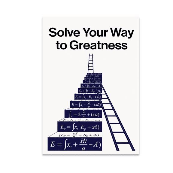Motivational Math Decor - Aspiring Mathematician - 13x19 Poster Print