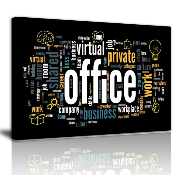 Motivational Office Canvas Wall Decor Inspirational Entrepreneur Business Quotes Wall Art Modern Office Large Paintings Artwork