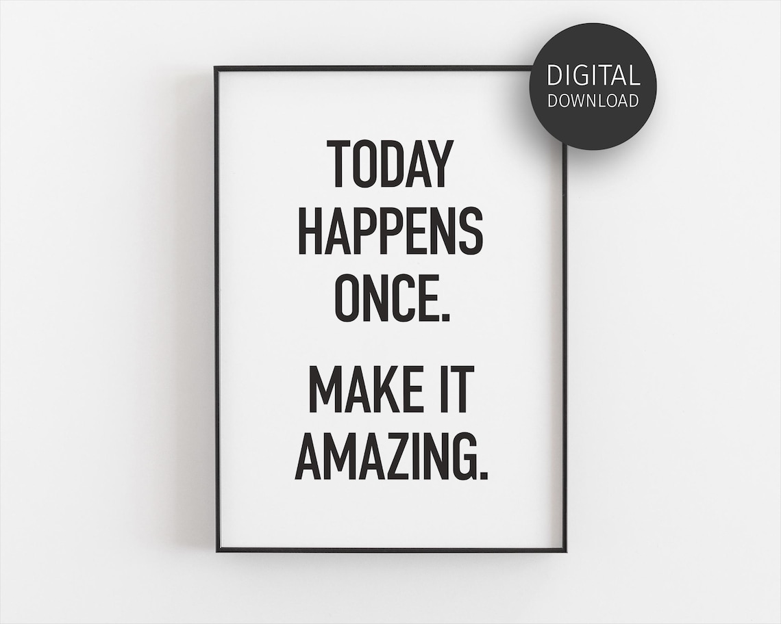 Motivational Office Poster, Wall Art For Cubicle, Home Desk Decor ...